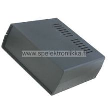 Mittalaite / Verkkolaite kotelo musta jäähdytysaukoilla BOX 22016