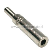 Stereojakki stereojatko 6.3 mm metallia taivutussuojalla