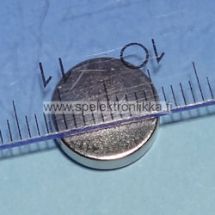 Nappimallin Rare earth magneetti 3 x 10 mm