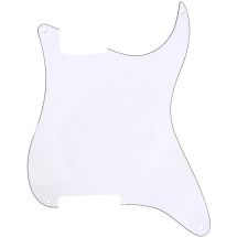 ST -tyylinen pleksi, ei mikrofonireikiä, White, 3PLY