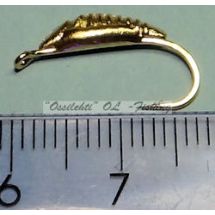 Weighted tungsten hook larva gold LARGE fly hook TFH®