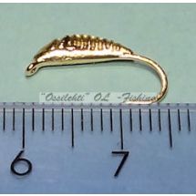 Weighted tungsten hook larva gold MEDIUM fly hook TFH®