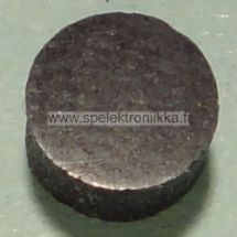 Otelautamerkki musta simpukkajäljitelmä muovi 2 mm OTEMUO2B