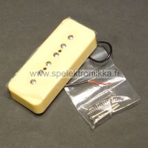 P90 tyylinen mikrofoni Bridge 52 CREAM sininen johto