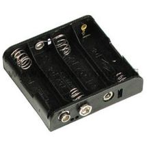 Battery holder 4 x AA / 4 x UM3 / 4 x R6 with snap connector