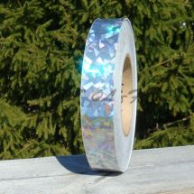 Lure tape Broken glass hologram with silver base