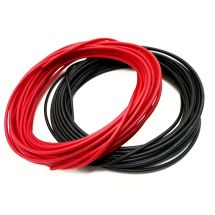 Asennusjohto monisäikeinen musta ja punainen 0.34mm² (22AWG) 5m