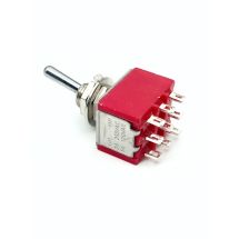 Pienoisvipukytkin PVK 6, vipukytkin 3 x ON - OFF - ON