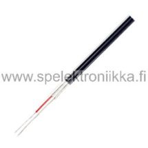 RCA kaapeli diodikaapeli mikrofonikaapeli 2 x 0.14 musta halkaisija n. 3 mm