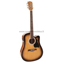 RD-12-CESB Richwood acoustic guitar active EQ, die cast machine heads sunburst