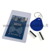 RFID-RC522 13.56MHz mukana myös avaimenperä ja kortti arduinolla ohjauksiin