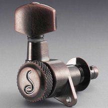 Virityskoneisto 10020823.02.52 Schaller M6 135 19.5 Vintage Copper 3L + 3R Staggered Locking LB