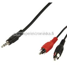 3.5mm stereoplugi / 2 X RCA uros 20m