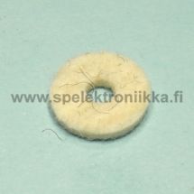 Strap button felt washer cream white n. 3 x 12 mm