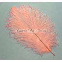 Strutsin sulka (höyhen) pyrstöhöyhen kokonainen, "Baby Light Pink"