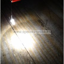 LED 3mm Superkirkas Warm White 8000 mcd