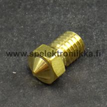 V6 0.2 mm messinkisuutin 3 mm filamentille