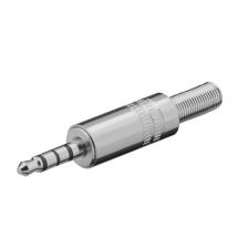 Plugi trrs 3.5mm 4 -napainen metallinen suora