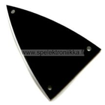 Kaularaudan peitelevy "Hainevä ", black / white, 2ply, Hosco