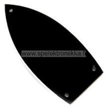 Kaularaudan peitelevy "surfboard", black / white Hosco