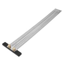 T-mallinen teräsviivain merkintäaukoilla 400 mm