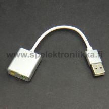 USB äänikortti 7.1 mikrofoni ja kuulokeliitännät Plug'n Play