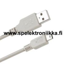 USB  A uros / mini USB B mini 5 napainen, 1.5m Häiriönpoistoferriitillä