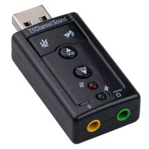 USB äänikortti 7.1 mikrofoni ja kuulokeliitännät Plug'n Play