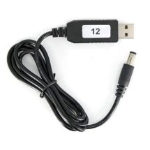 USB DC/DC step up muunnin 5V/12V 1.4/3.5mm DC plugi päässä
