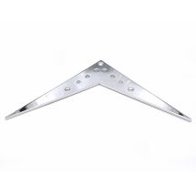 V-tyylinen tailpiece-levy, 6-kielinen, chrome, iso malli