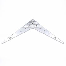 V-tyylinen tailpiece-levy, 7-kielinen, chrome