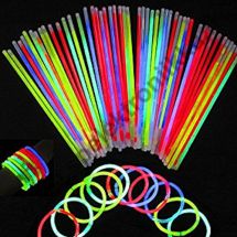 Valotikut valotikku hohtotikku Glowstick Glow Sticks 100kpl 8" värilajitelma