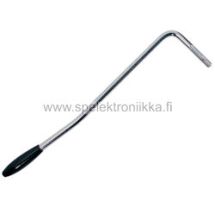 Vibratallan kampi TRKACR/BK kromi halk. 5mm kierre 5mm musta nuppi