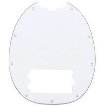 Music Man Stingray tyylinen pleksi White MMW/B/W 3PLY
