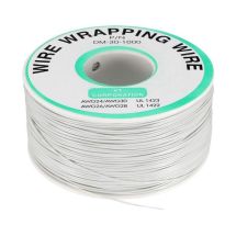 Räppilanka 30AWG, valkoinen, 250m rulla