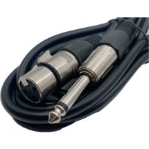 Yhdysjohto 6.3 mono / XLR -naaras, 3 m