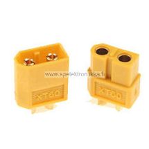 XT60 Bullet Battery Connector Pair (1 x Male + 1 x Female)