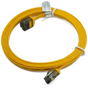 CAT6A verkkokaapeli, 2 m, U/UTP - Ultra Flat - erittäin litteä ja pienikokoinen