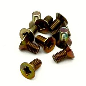 Koneruuvi 3 x 6 uppokanta pozidriv DIN 965A 10 kpl
