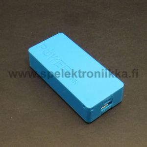 18650 x 2 litiumpariston kotelo power bank and charger, sisältää laturipiirilevyn micro USB in / USB out