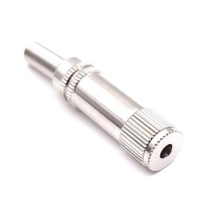 Monojakki johtoon, 3.5 mm, metallikuori, taivutussuojalla