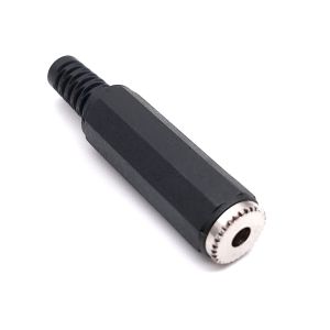 Monojakki johtoon, 3.5 mm, muovikuori taivutussuojalla