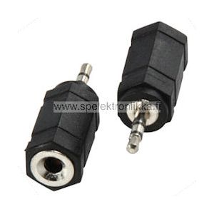 2.5mm stereo uros / 3.5mm stereo naaras adapteri