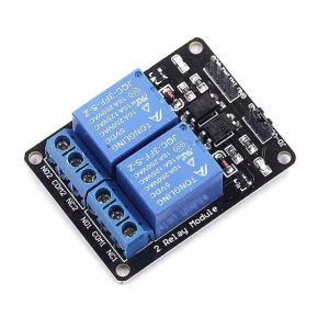 Relekortti relemoduuli optoerottimella kaksi 5V relettä