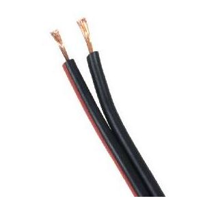 Kaiutinkaapeli 2 x 0.16mm², musta 1m