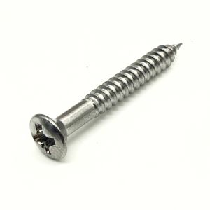 Ovaalikanta puuruuvi 3mm x 25mm kromi