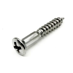 Ovaalikanta puuruuvi 3.5mm x 25mm kromi