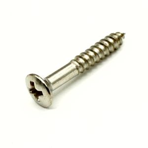 Ovaalikanta puuruuvi 3.5mm x 25mm nikkeli