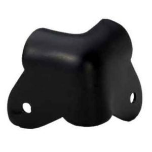 ADAM HALL 4023BLK 37x37mm kulmarauta, lovettu, musta