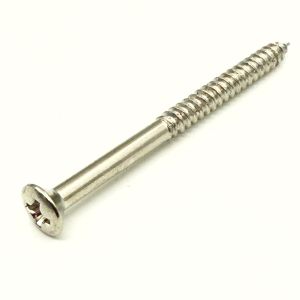 Ovaalikanta puuruuvi 3mm x 40mm nikkeli